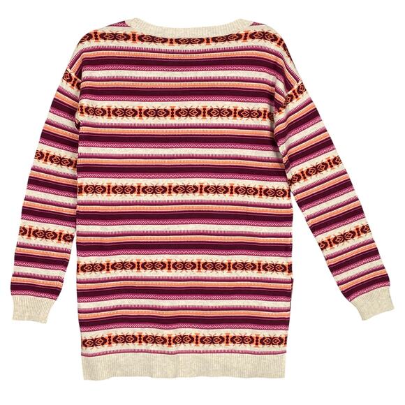 Arizona Original Jeans Stripe Scoop Neck 100% Cotton Sweater Medium - Picture 2 of 9